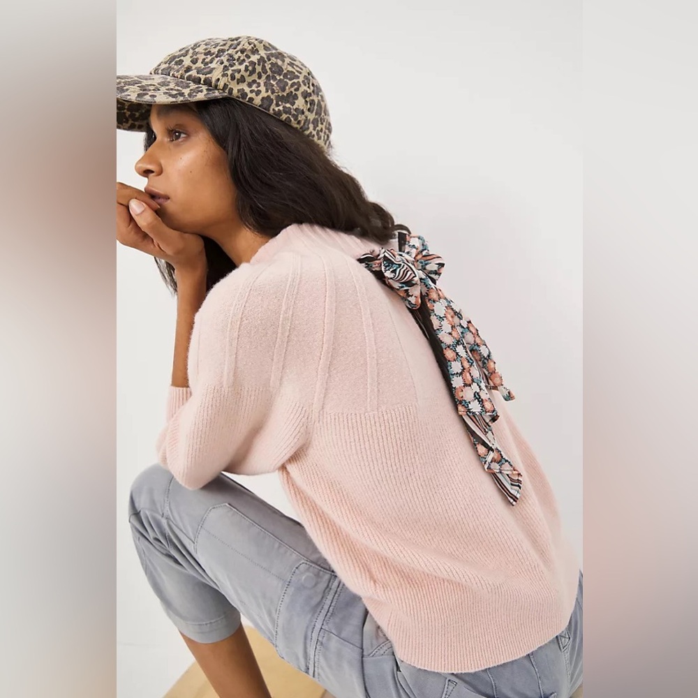 Anthropologie Liora Tie-Back Sweater XS